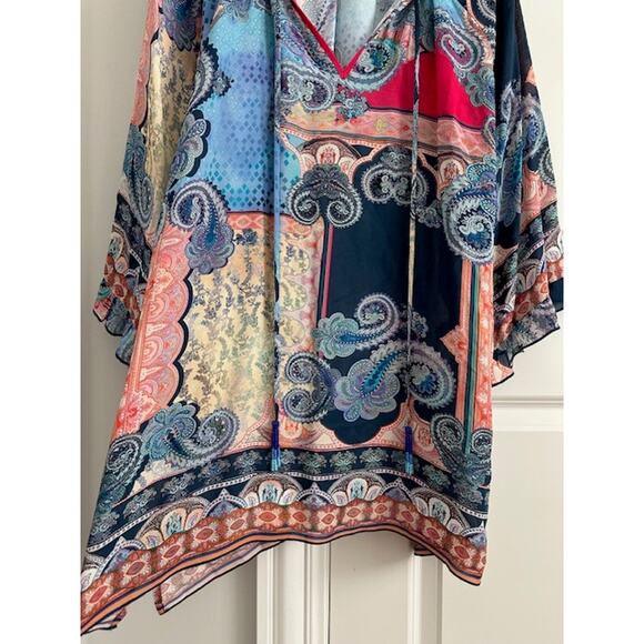 Johnny Was Daria Paisley Tunic Blouse Size: Large - Picture 7 of 12